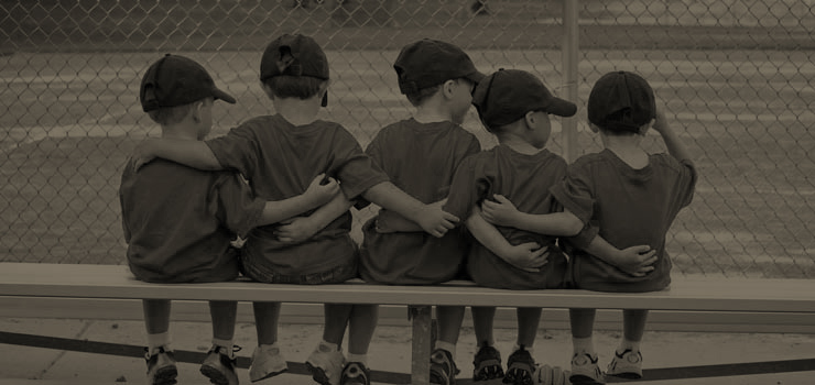 kids on a baseball team