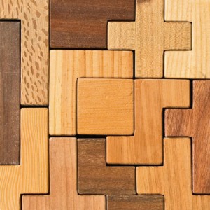 wood puzzle pieces