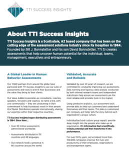about TTI Success Insights pdf screenshot