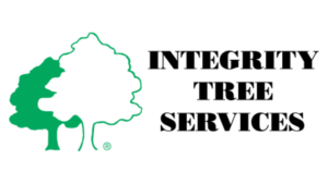 Green, black , white integrity tree services logo